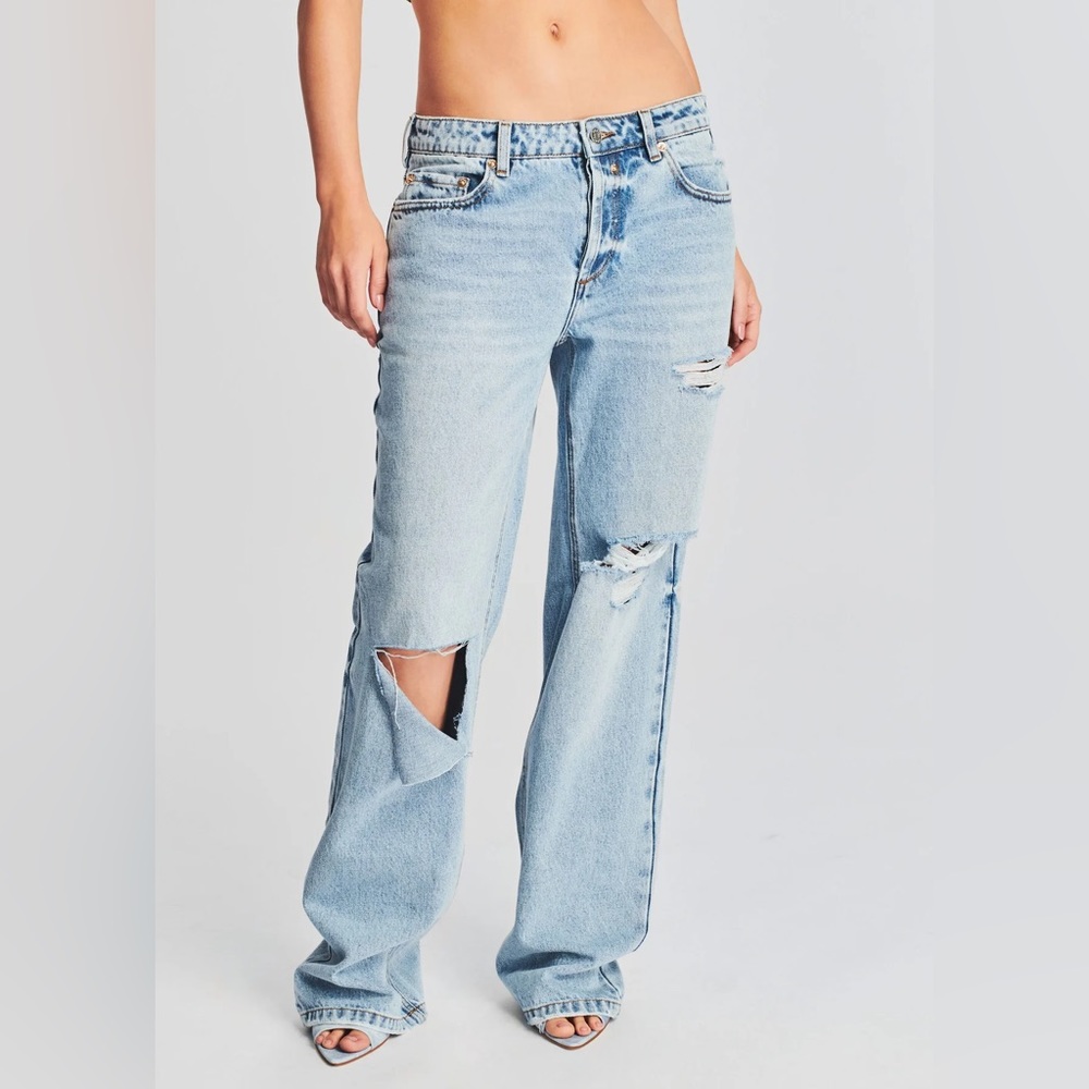 NWT SER.O.YA Brenna Coastline Blue Denim Boyfriend Jeans Women's 23